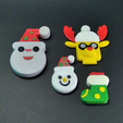 WaitForMore.png Snowman Magnets xmass Decoration
