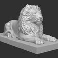 000ZBrush-Document.jpg Sitting Lion - Statue