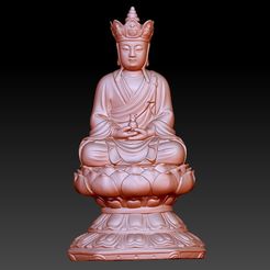 JizoA1.jpg Free STL file Kshitigarbha buddha・Design to download and 3D print