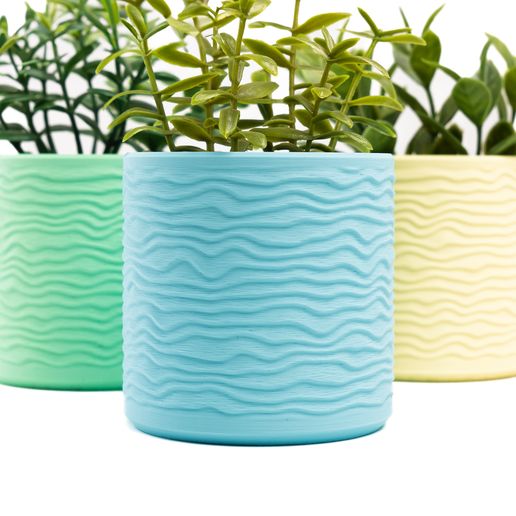 Wave Planter 3D model