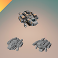 dropship-1.png Nave espacial de ficção científica - Formato STL e GLB com textura