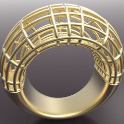 untitled.64.jpg Бесплатный STL файл Ring Cage・3D-печатная модель для загрузки