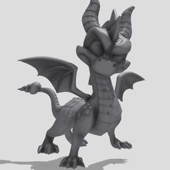 2022-12-08-14.20.15.jpg STL file Spyro the dragon・Design to download and 3D print, nikolaind