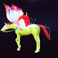 0_00021.jpg HORSE - DOWNLOAD Horse 3d model - for  3D Printing AND FBX RIGGED FOR 3D PROJECT PEGAUS PEGASUS HORSE 3D