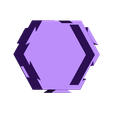Universal Hex box main.stl Modularer sechseckiger Display-Kasten mit Schwalbenschwänzen