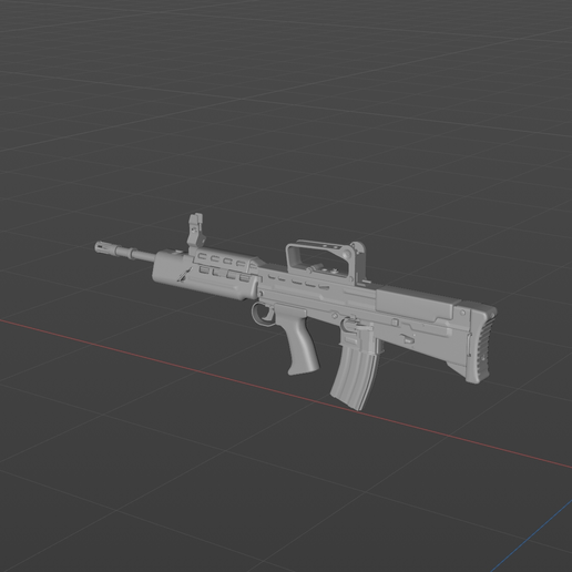 British L85A2 rifle digital model material 3D model