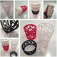 IMG_1844_display_large.jpg Download free STL file Custom Sleeve for Coffee and Tea Cups • 3D printable object, Ilourray