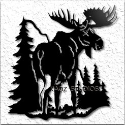 project_20240525_0859570-01.png Moose in the mountains wall art moose wall décor