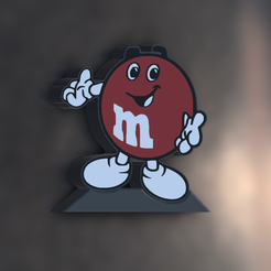 M and Ms Blue Riged 3D - TurboSquid 1860329