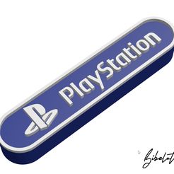 Foto.jpg STL file Playstation - Logo・Template to download and 3D print