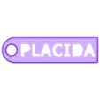 P02_PLACIDA.stl Keychain name Keychain name