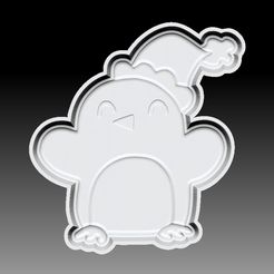 Penguin-VACUUM-PIECE.jpg Datei STL WEIHNACHTEN PINGUIN BADEBOMBE FORM・Design für 3D-Drucker zum herunterladen