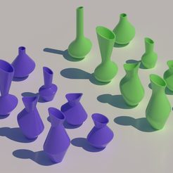 Some.png Fichier 3D Vase classique courbé Variations Fichier .STL Modèle 3d, Impression 3d, Versions épaisses/fines et vasemode・Design pour imprimante 3D à télécharger