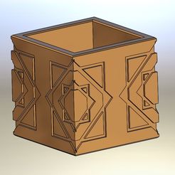 asasas.jpg Free STL file Solomon signet hexagon pot, pencilholder・3D printer model to download