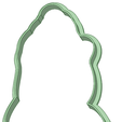 Contorno.png Hands praying religion 90mm cookie cutter