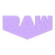 RAW Inlay.stl WWE RAW Logo Lamp