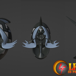 788.png Fichier STL Pokemon TapuFini・Plan pour imprimante 3D à télécharger