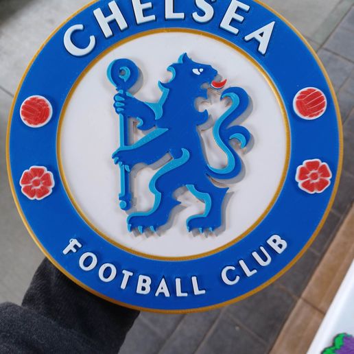 🏈 Chelsea Football Club Wall Plaque - 22cm version・ STL File for ・Cults
