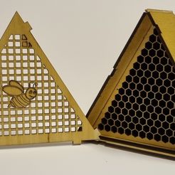 Bee_Tria.jpg Archivo 3D BEE HOTEL - Corte por láser・Idea de impresión 3D para descargar