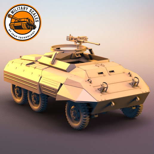 M20 light armoured car - 3D model önizlemesi