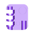 Case Front.stl Working Combination Padlock - Choose Your Own Code (Fusion 360 + STEP + STL)