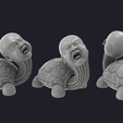 untitled.263.png tortoise baby scream cry garden ornament 3D