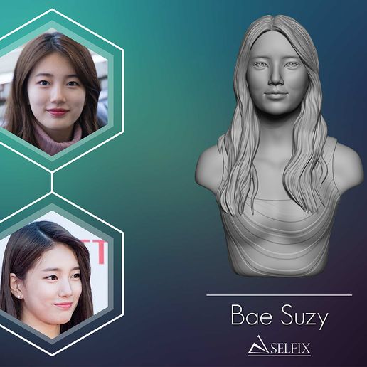 Bae Suzy 3D Portrait Sculpture 3D print model 3D model