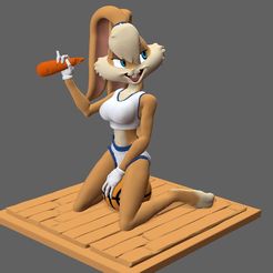 lola.jpg STL file Bunny Girl wit carrot・3D printing idea to download, LordTailor