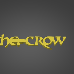Screen-Shot-2023-05-28-at-13.02.25.png STL-Datei DIE KRÄHE - 3D TEXT LOGO・3D-Druck-Idee zum Herunterladen