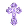 cross.obj floral cross