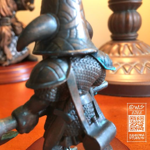 Photo-Jan-31,-2-55-58-PM.jpg Gnome with Axe, Fantasy Tabletop RPG Miniature or Garden Gnome Statue