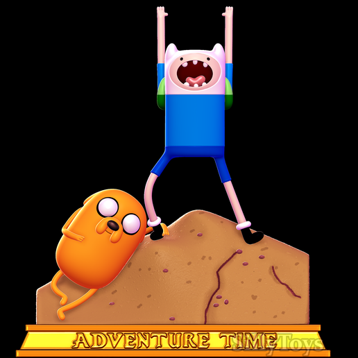 🐕 Adventure Time Opening Diorama・ 3D File for 3D printing・Cults
