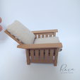 MORRIS-CHAIR-Dollhouse-Miniature-2.png Reclining Morris Chair Dollhouse Miniature | Gustave Stickley Morris Chair 3D Miniature | Miniature Mission Chair | Miniature Chair for Dollhouse