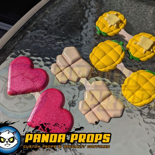 K-POP・アジア 3D GLASS 👓 Kpop Demon Hunters style - Emoji glasses! Hearts, abs, corn