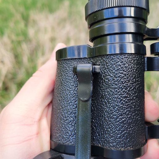 Free STL file Binocular Lens Caps 48mm & 38mm OD for flexible filament