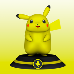 render_01.png 3D file Pikachu fat - Pokemon・3D printable model to download