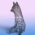 fox-4.jpg Fox Wire Art - Resin print