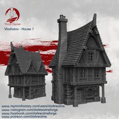 Vladistov-House-1-release.jpg Archivo STL Casa del mercado Vladistov 1・Idea de impresión 3D para descargar