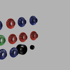 button cover render 1.png STL file BUTTON COVER AMG STYLE SET2 25MM・3D print design to download