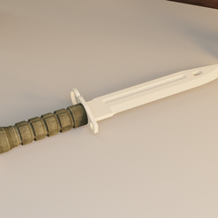 Bayoneta.png M9 Bayonet Knife CS:GO / 3d file