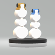 2.png Famille fantaisiste de bonhommes de neige - Modèle imprimable en 3D