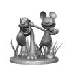 1.jpg Pluto and Mickey Mouse. 3d printable STL.