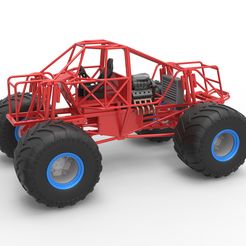 1.jpg Archivo 3D Base para Monster truck Diecast Escala 1:25・Objeto de impresión 3D para descargar, CosplayItemsRock