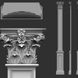 77-ZBrush-Document.jpg 90 classical columns decoration collection -90 pieces 3D Model