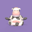 YogaCow1.png Fichier 3D Vache Yoga・Plan pour impression 3D à télécharger
