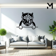 English-bulldog-Hang.png Wall silhouette - Dogs Hang