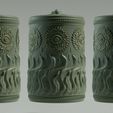Sn STL file Ornate Tea Canister / Ornate Box・3D printable model to download