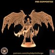 PRE-SUPPORTED patreon.com/my3dprintforge Demonic Demon Hunter