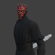 Captura-de-pantalla-2025-05-02-152241.png Star Wars  - Darth Maul - Combate con Sable Doble - Modelo 3D STL - Colleccionable Geek