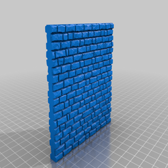 Wall_10x10.png Free STL file Medieval Stone Wall 28mm Scale - 10x10cm・3D printable design to download